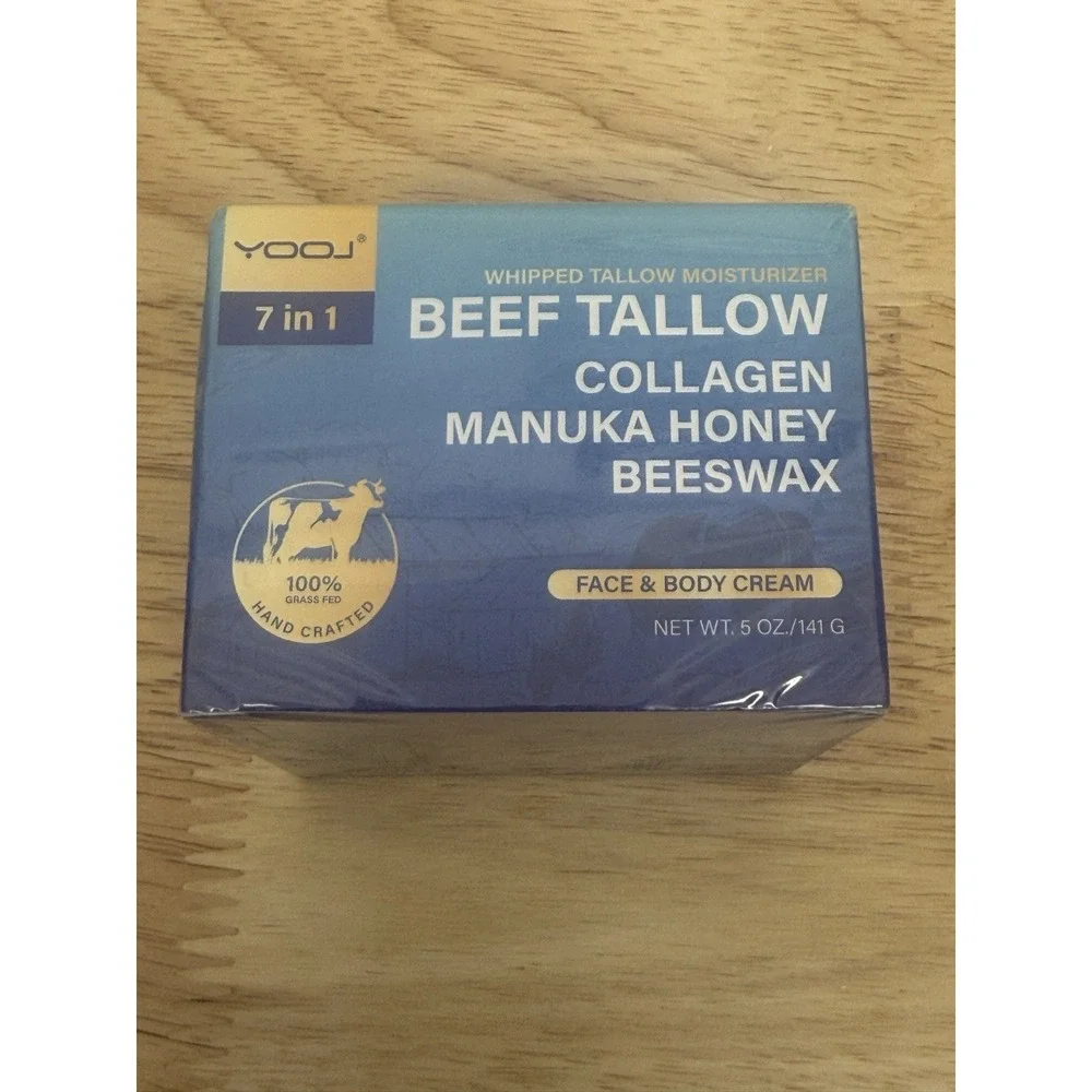 Beef Tallow Collagen Manuka Honey Beeswax, Beef Tallow For Skin, 7 in 1 Moisture